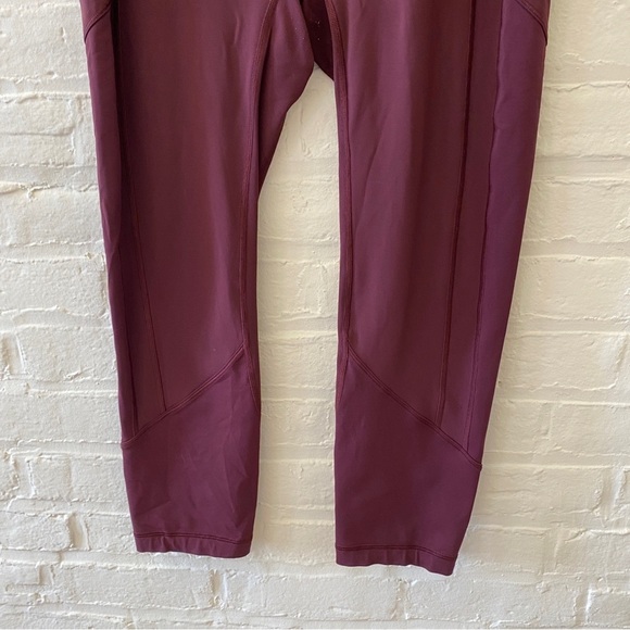 Lululemon || All The Right Places Crop II *23" Dark Adobe Burgundy Maroon 12 - Picture 3 of 10